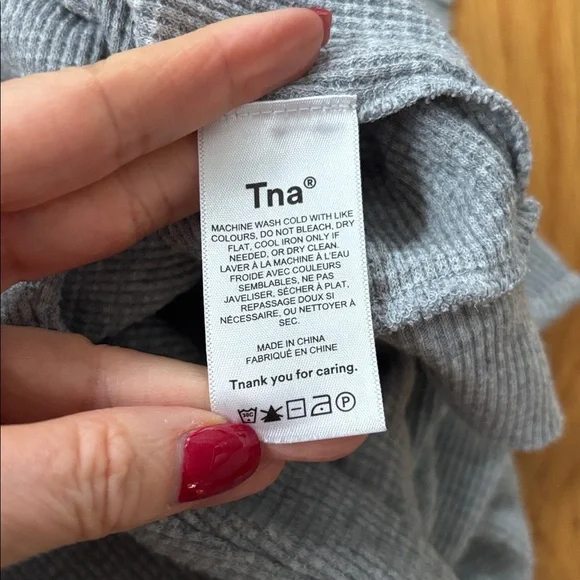 TNA Waffle Knit Zip Hoodie - Picture 8 of 9